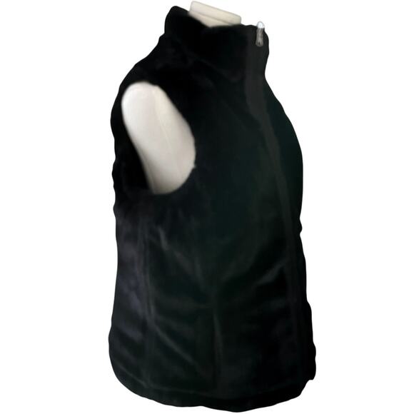 Reversible Faux Fur Vest Keren Hart Size Medium Cozy Apres Ski Winter Resortwear - Picture 2 of 12